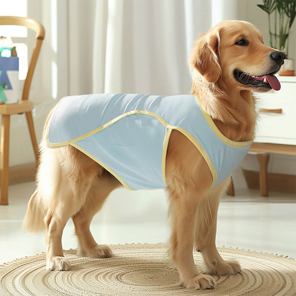 Gilet per cani con protezione contro le scottature solari, vestiti per cani rinfrescanti in seta di ghiaccio