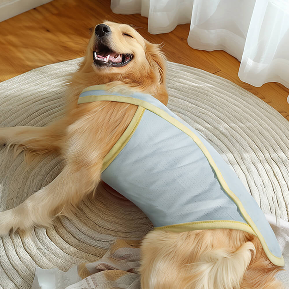 Gilet per cani con protezione contro le scottature solari, vestiti per cani rinfrescanti in seta di ghiaccio