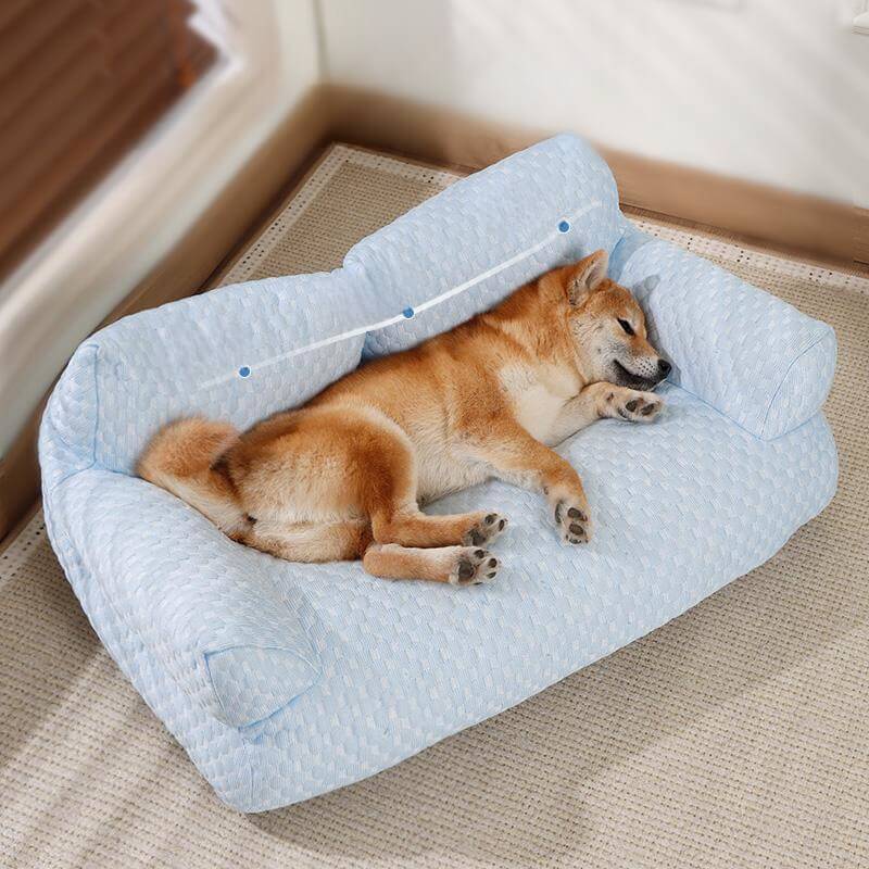 Letto per Animali in Silky Cool, Traspirante e Lavabile, Divano per Cani