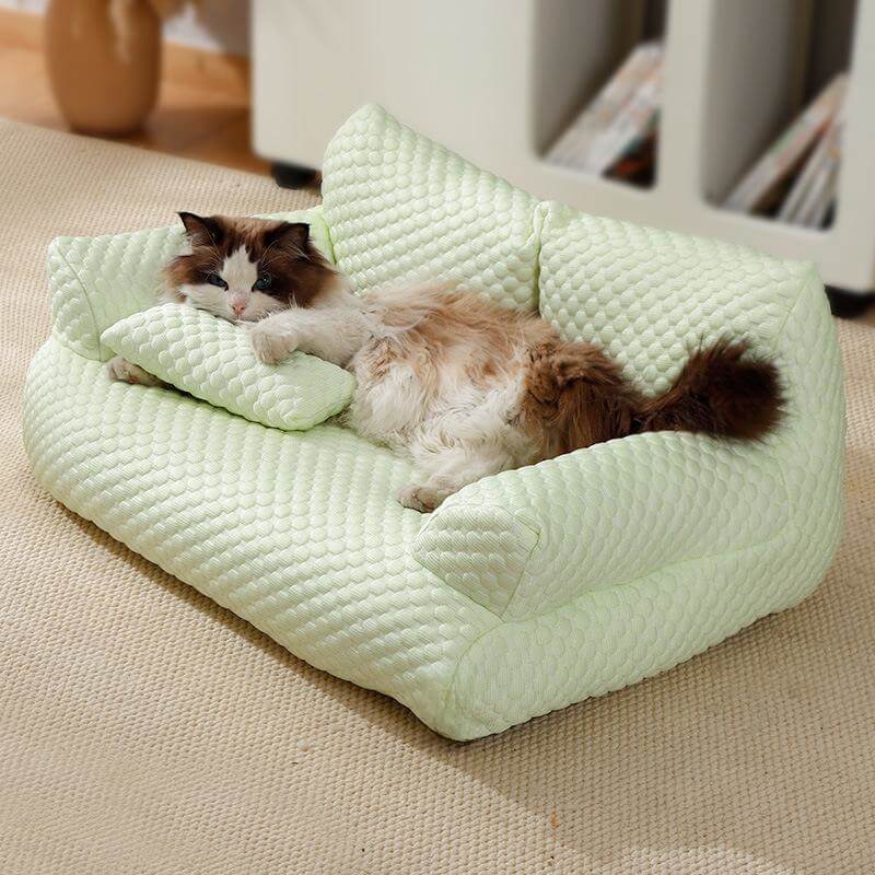 Letto per Animali in Silky Cool, Traspirante e Lavabile, Divano per Cani