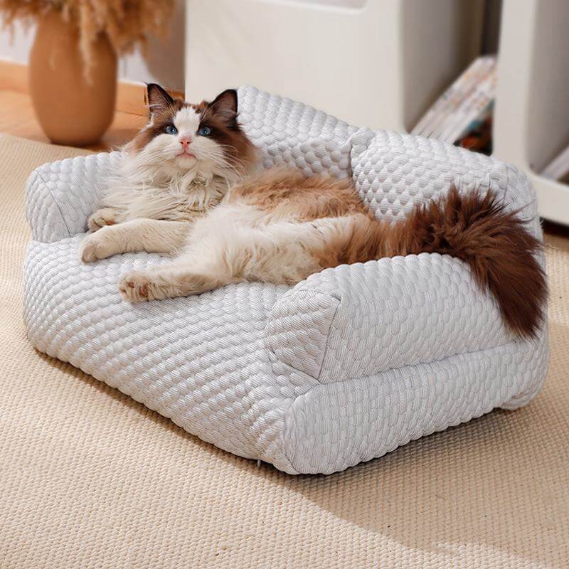 Letto per Animali in Silky Cool, Traspirante e Lavabile, Divano per Cani