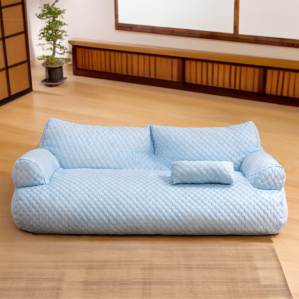 Letto per Animali in Silky Cool, Traspirante e Lavabile, Divano per Cani