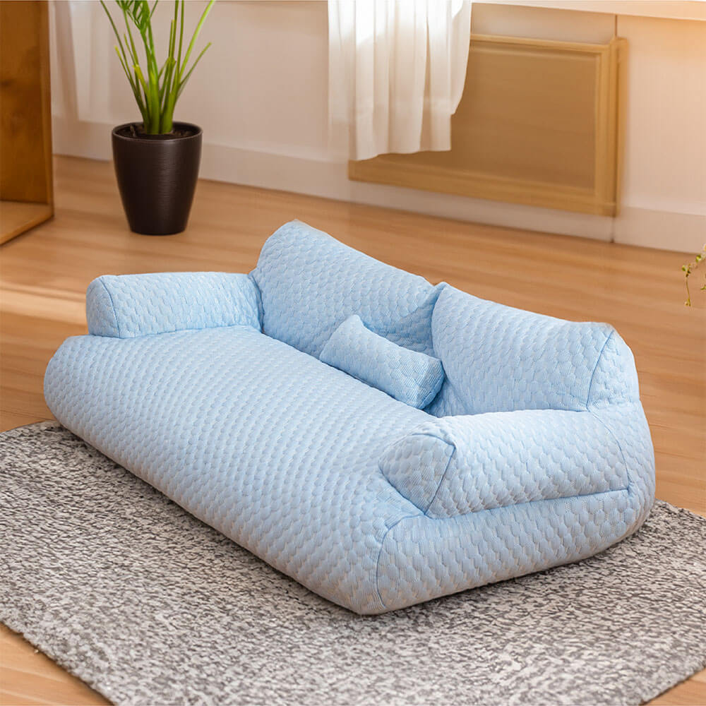 Letto per Animali in Silky Cool, Traspirante e Lavabile, Divano per Cani
