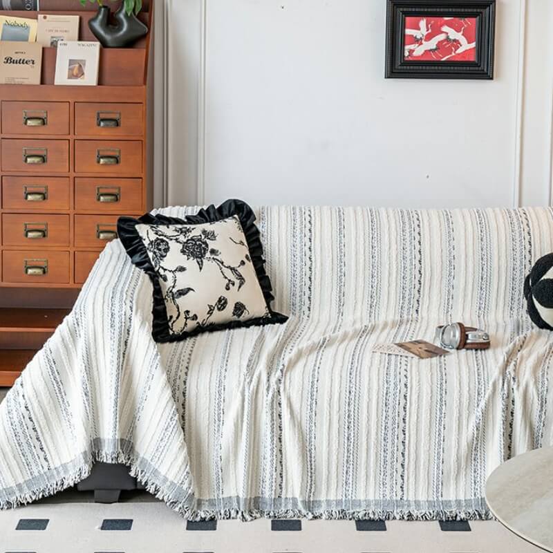 Jacquard Chenille Sofa Full Cover Protective Anti-Scratch Couch Cover