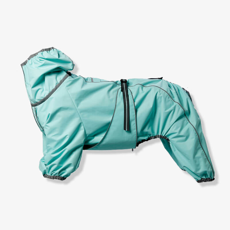 Giacca per cani grandi da esterno impermeabile, regolabile, mantella per la pioggia per cani.