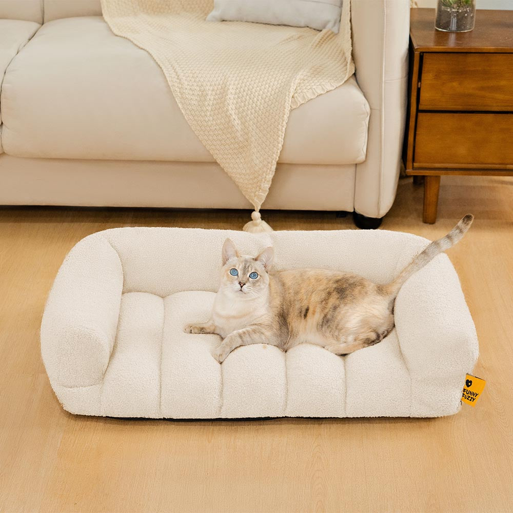 Letto per gatti ortopedico con grande testata morbida e di supporto - Cloudy Napper
