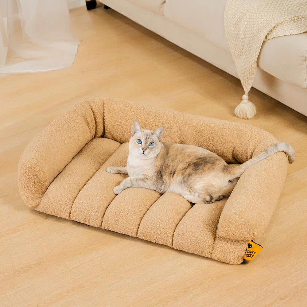 Letto per gatti ortopedico con grande testata morbida e di supporto - Cloudy Napper