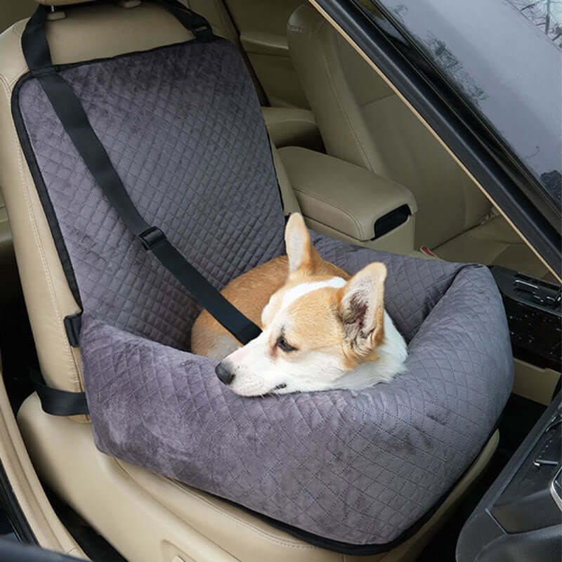 Großes weiches Samt-Reisebett für Hunde, Autositz, luxuriöse Geschenke für Hunde