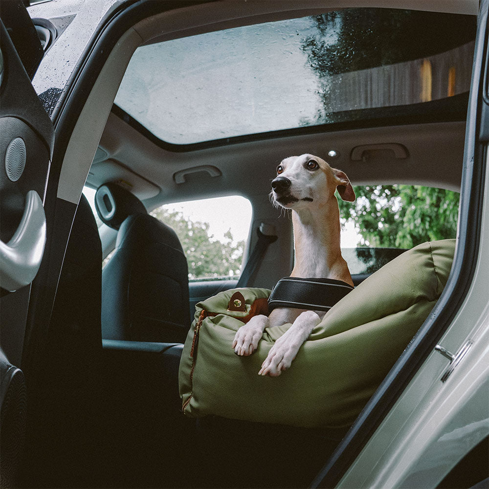 Letto Rialzato Deluxe Per Cani In Finta Pelle – Urban Voyager