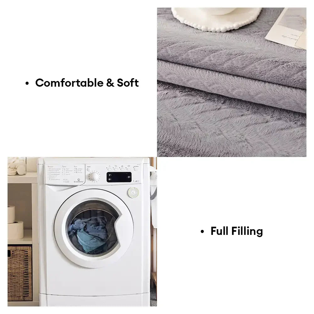 Copertura per divano in peluche invernale Lazy Chic, morbida e delicata sulla pelle