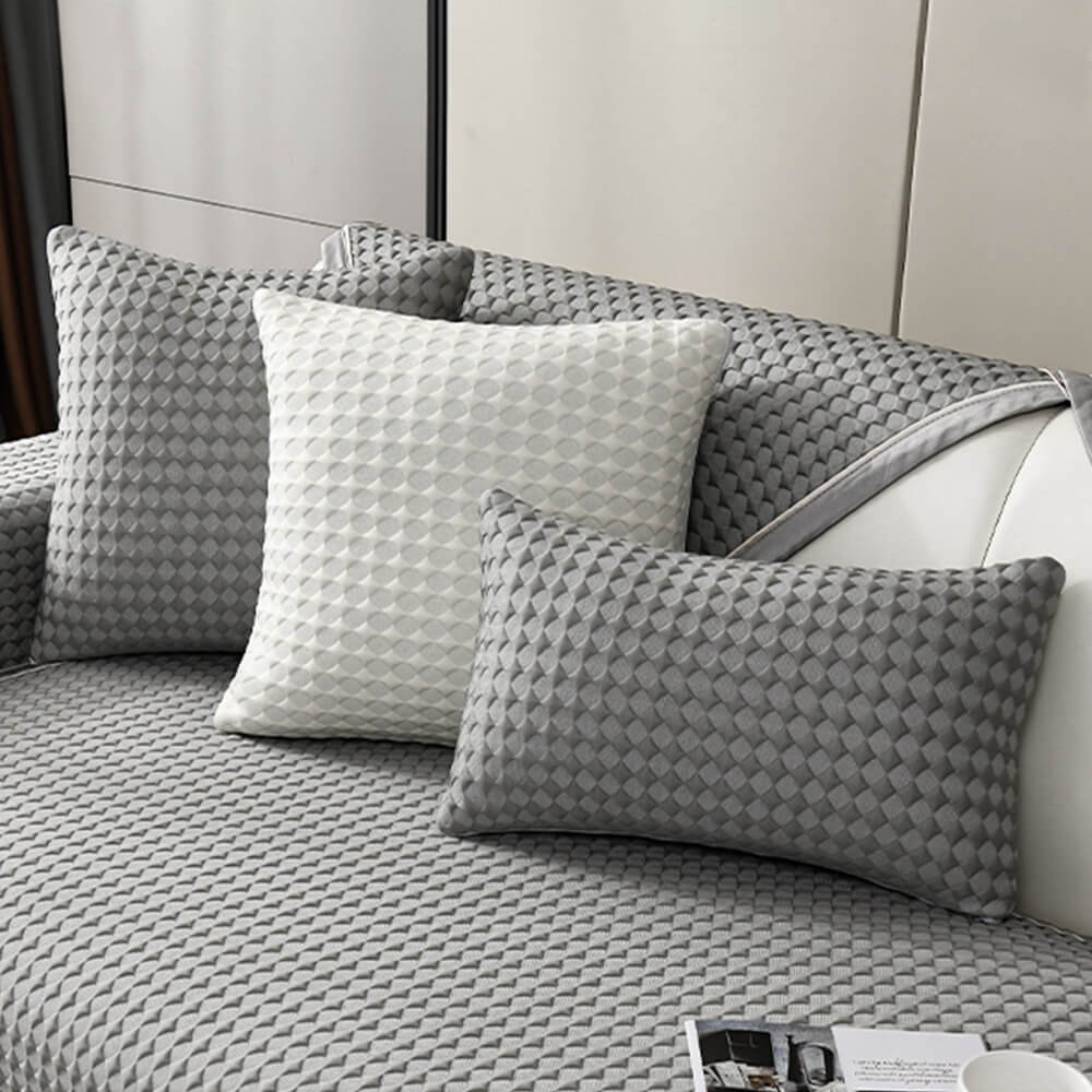 Copertura per divano in seta gelata di lusso, solid color, resistente ai graffi e rinfrescante