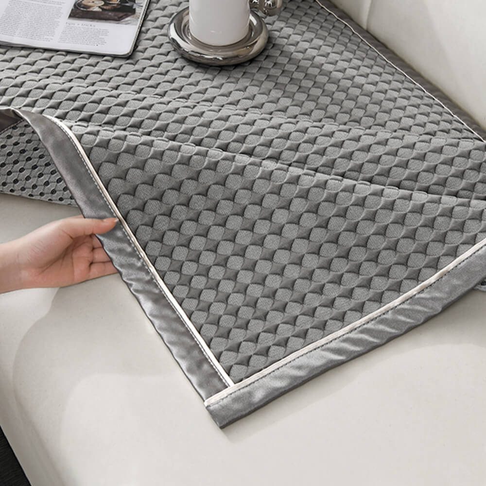 Copertura per divano in seta gelata di lusso, solid color, resistente ai graffi e rinfrescante