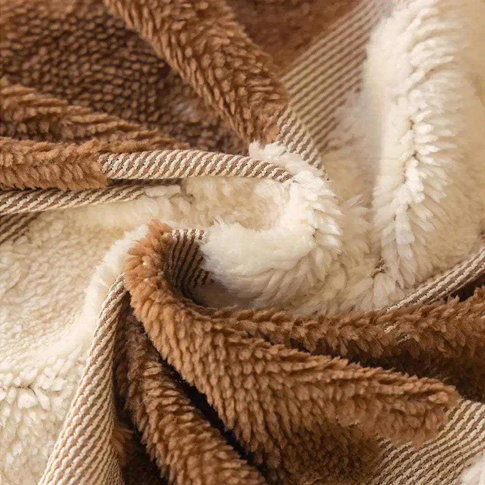 Coperta multifunzionale in plush comfort moderno, protezione per divano, copridivano.