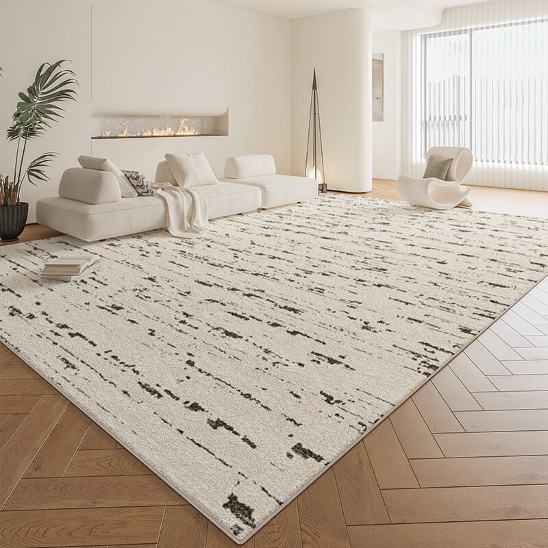 Tappeto moderno in peluche finto cashmere per decorare il soggiorno.