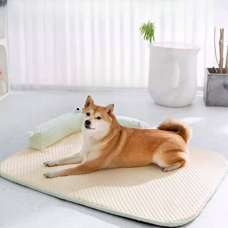 Letto per cani con protezione per il collo del letto per animali domestici con raffreddamento naturale