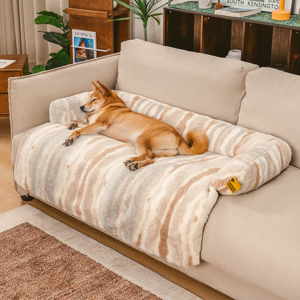 Copertura per divano in peluche nordico - PawLounge