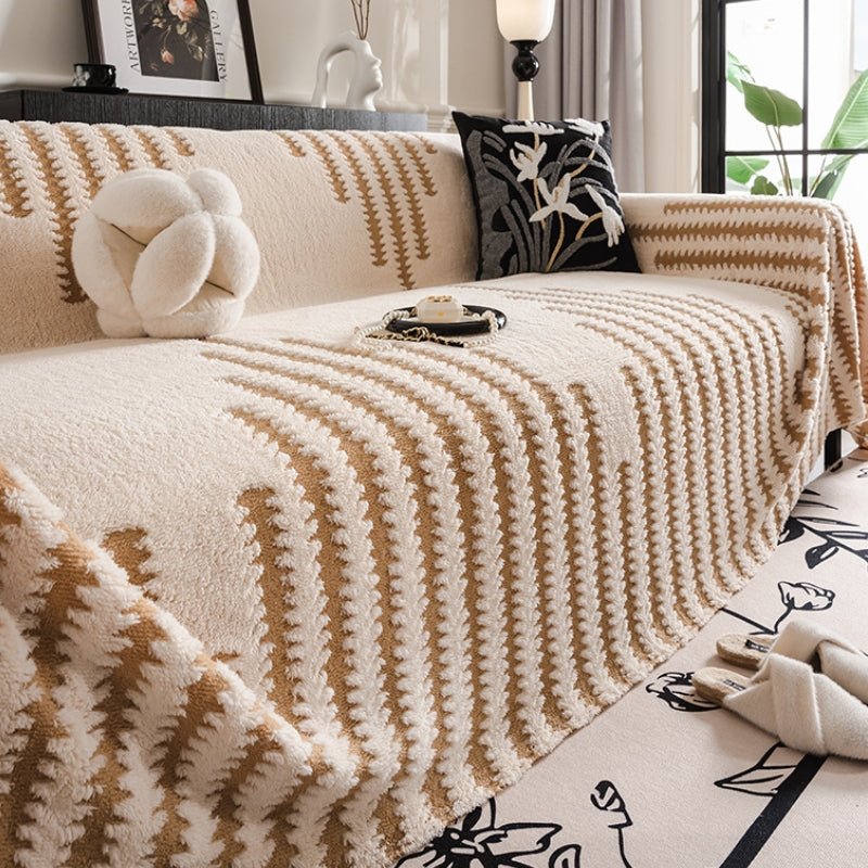 Copertura per divano in tessuto morbido e accogliente, anti-graffi, con copertura completa per la decorazione.