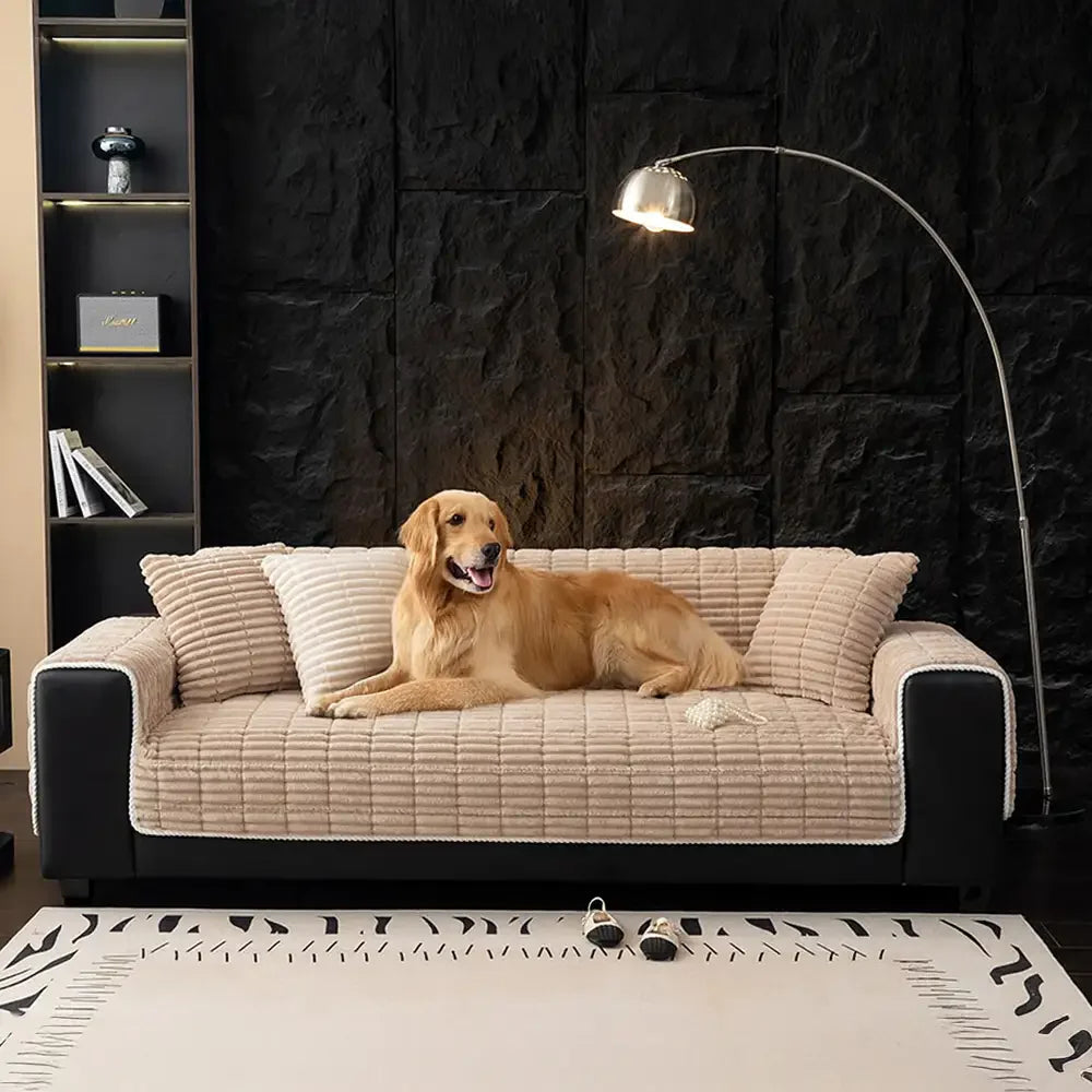 Copertura per divano in flanella accogliente One-Piece, antiscivolo