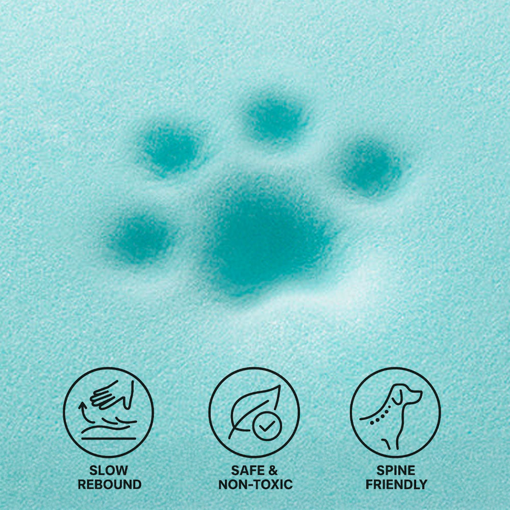 Tappetino ortopedico per cani resistente all'acqua e ai graffi, con colori a blocchi - Trek Lounge