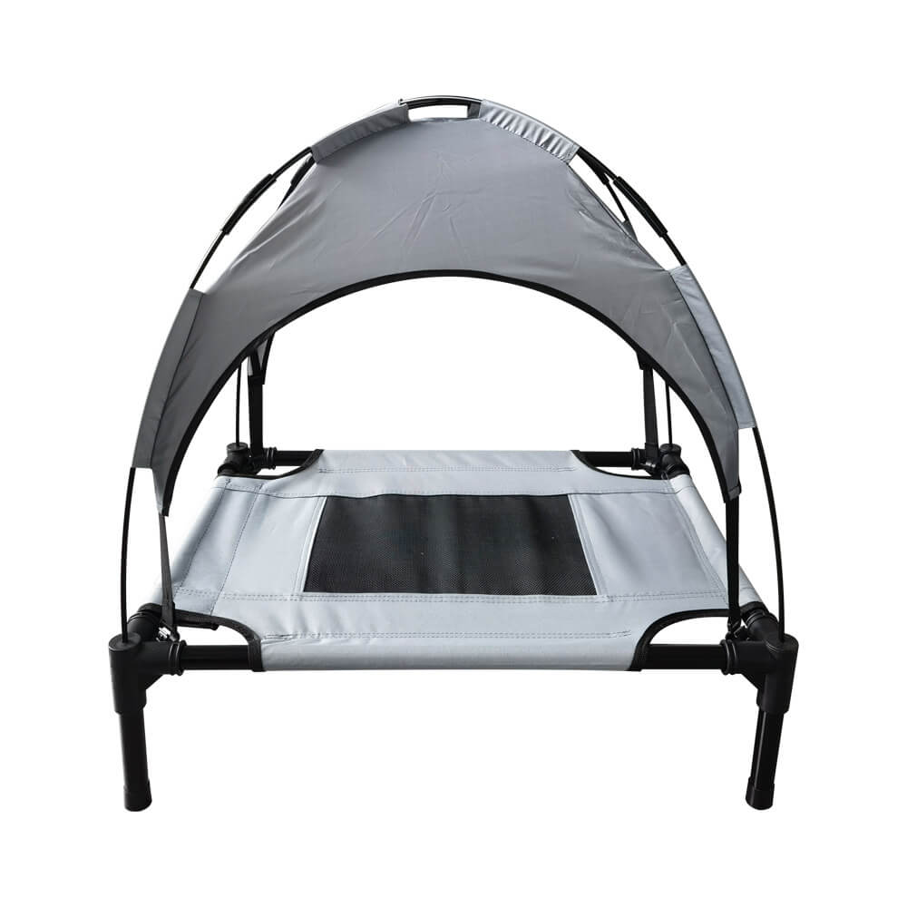 Outside Waterproof Portable Breathable Sunshade Elevated Dog Bed with Canopy