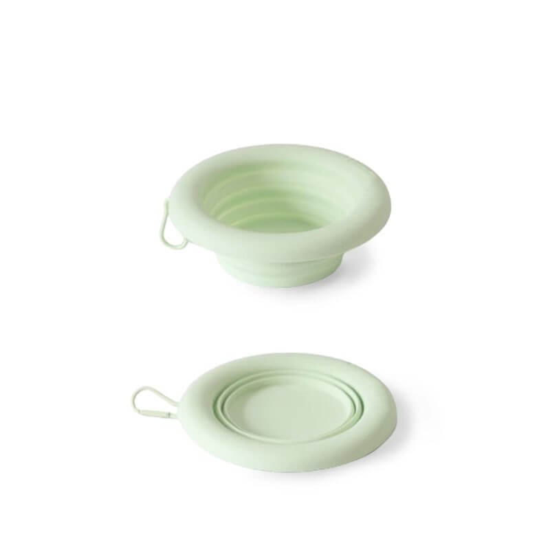 Ciotola pieghevole per animali domestici in silicone portatile