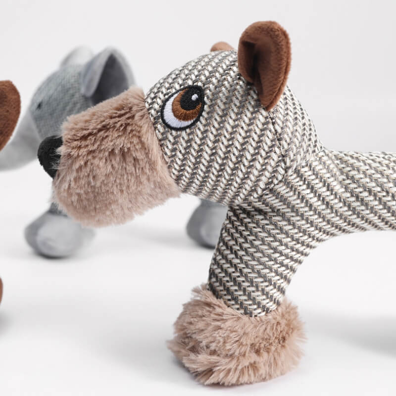 Giocattolo in peluche squeaky per cani