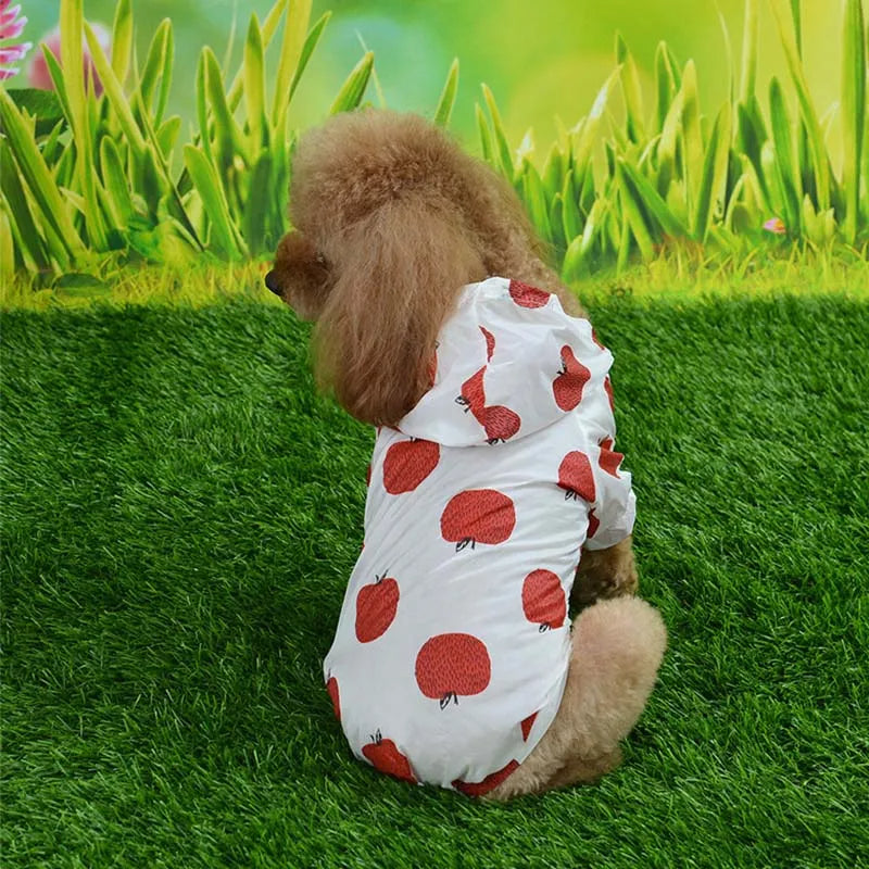 Camicia con cappuccio per cani con protezione solare per animali domestici