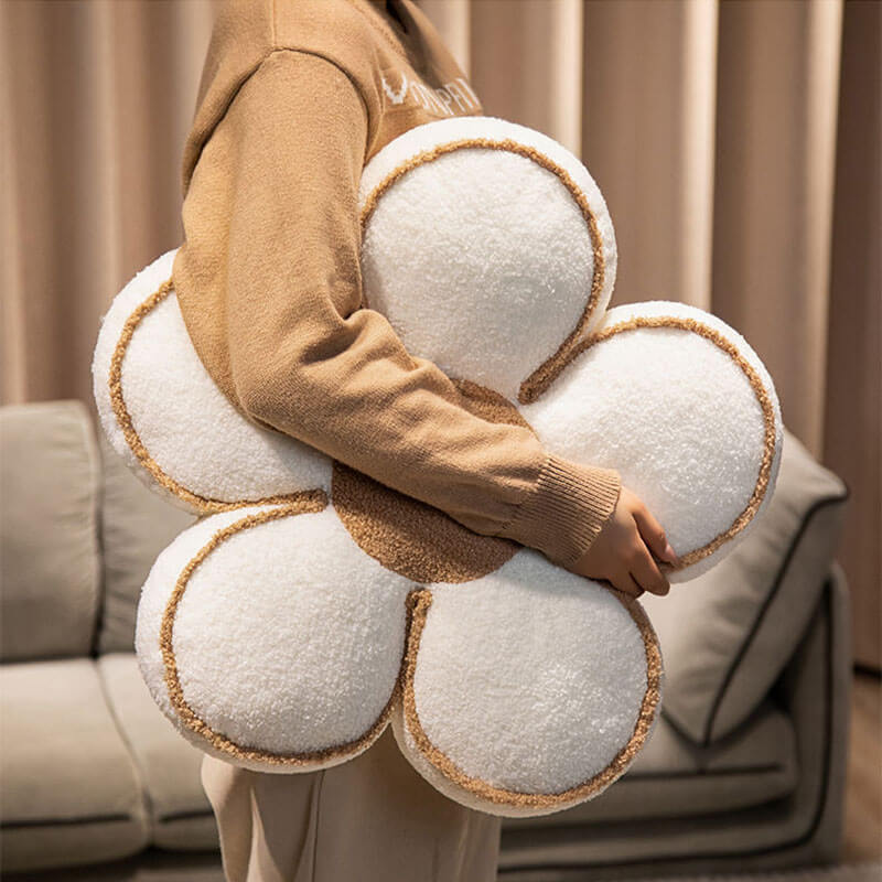 Cuscino decorativo a forma di fiore in peluche