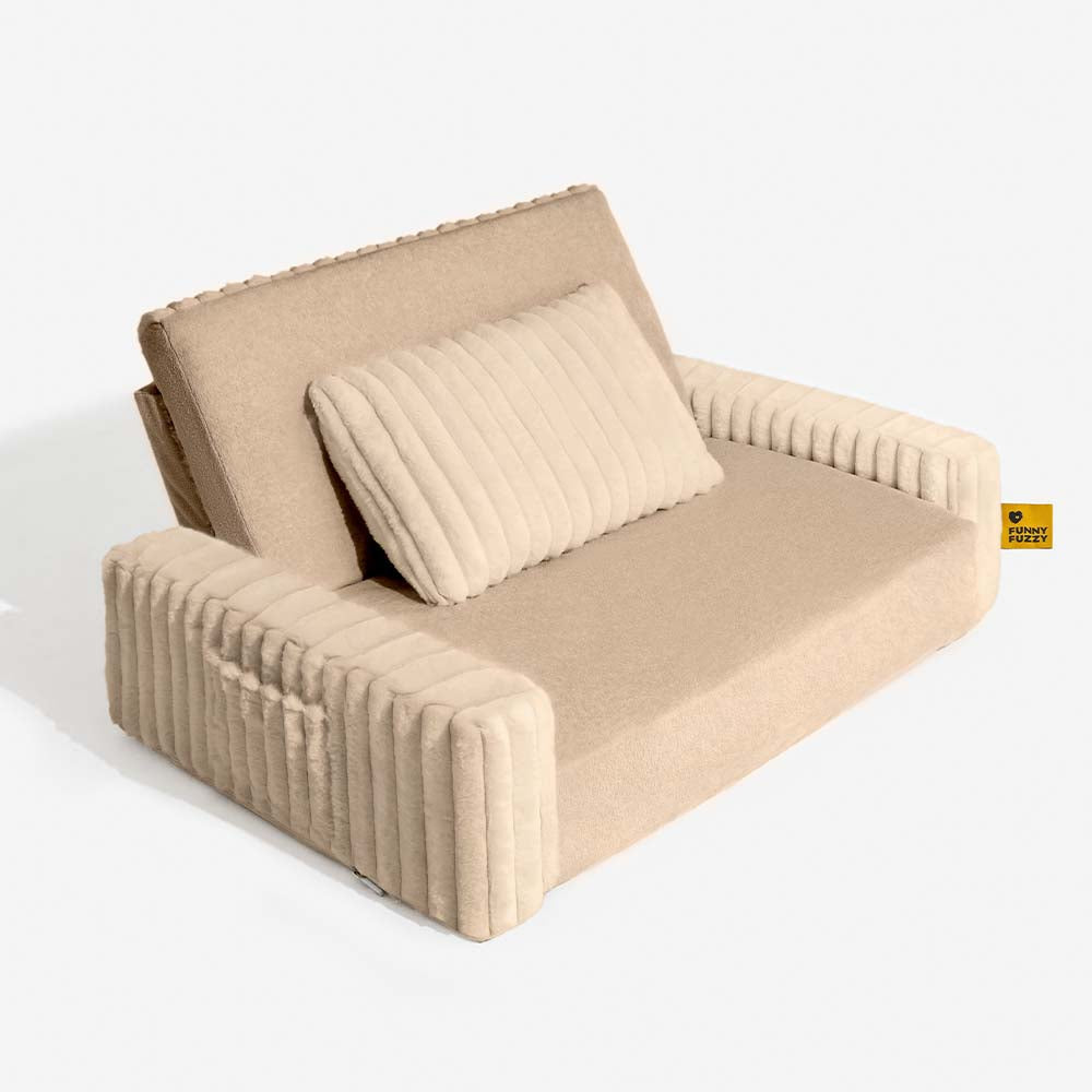 Letto ortopedico per umani e cani grande e soffice in peluche