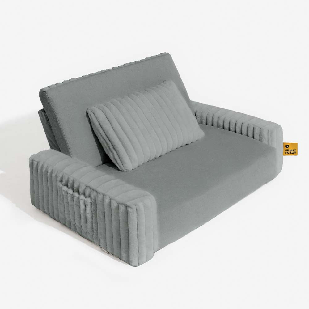 Letto ortopedico per umani e cani grande e soffice in peluche