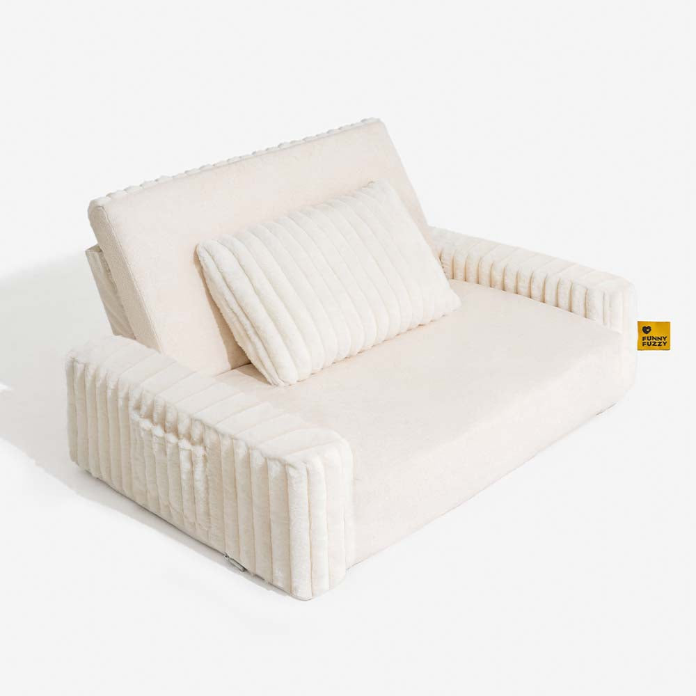 Letto ortopedico per umani e cani grande e soffice in peluche