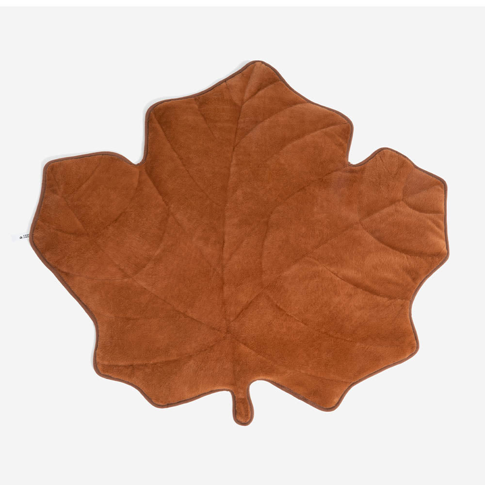 The Leaf Collector - Alfombra para perros lavable con forma de hoja de felpa