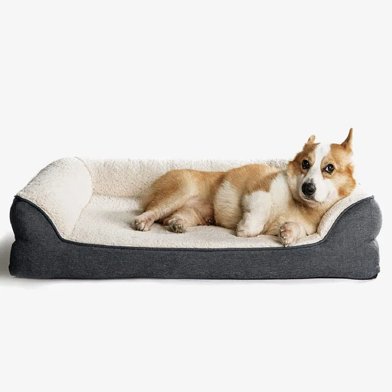 Letto per cani ortopedico in memory foam per divano letto in peluche per animali domestici