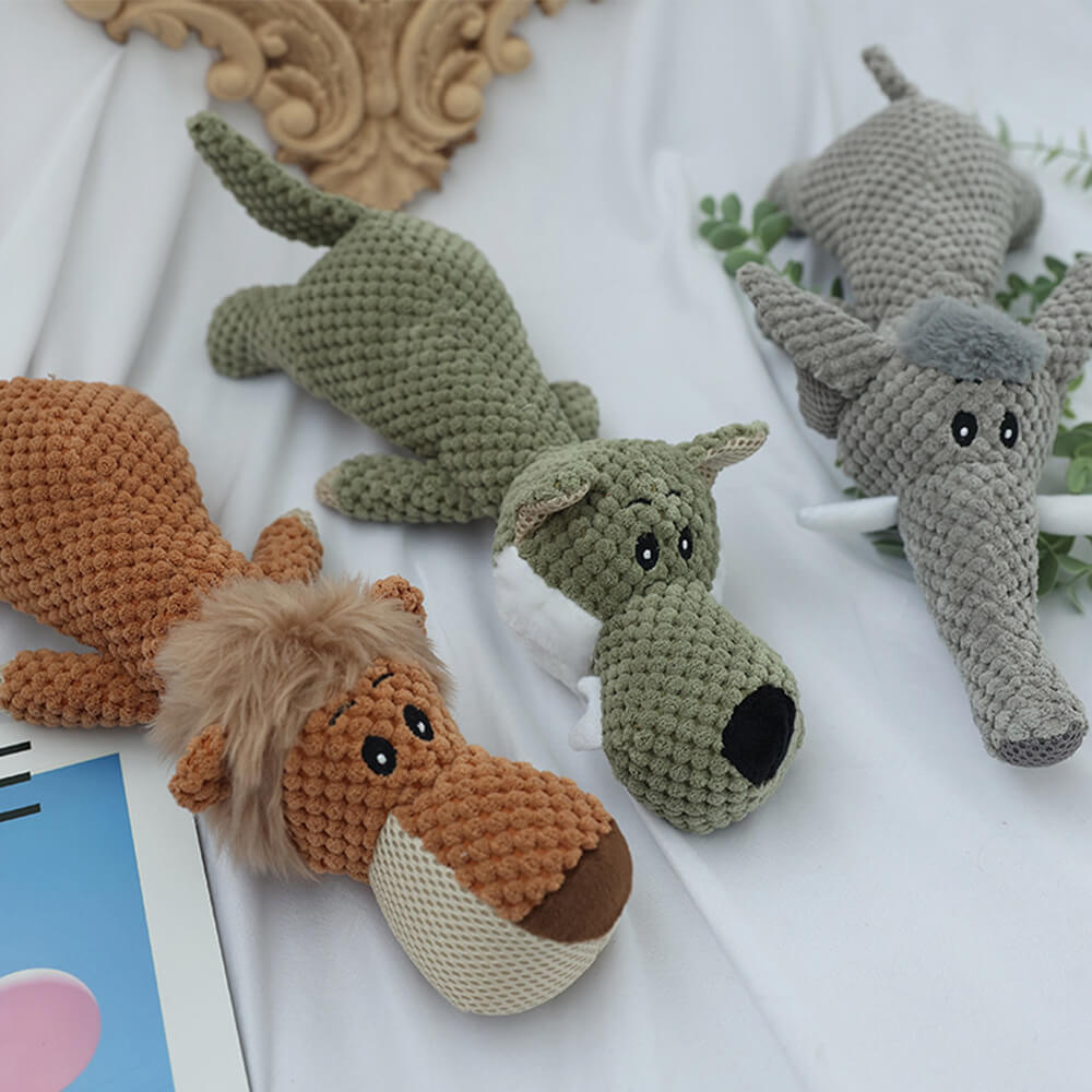 Giocattolo per cani da masticare interattivo peluche e sonoro per dentizione