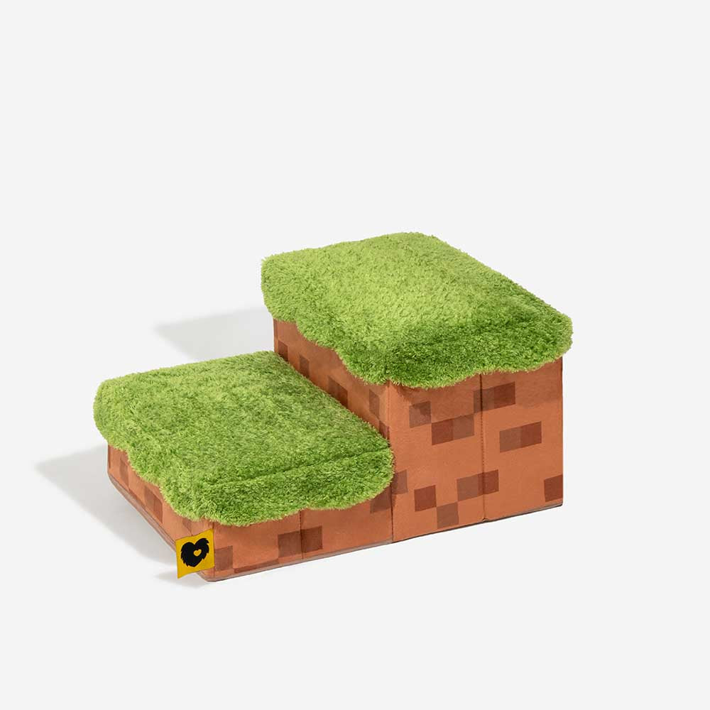 Scale per animali domestici pieghevoli artigianali Retro Pixel con stoccaggio - Blocky PawGame