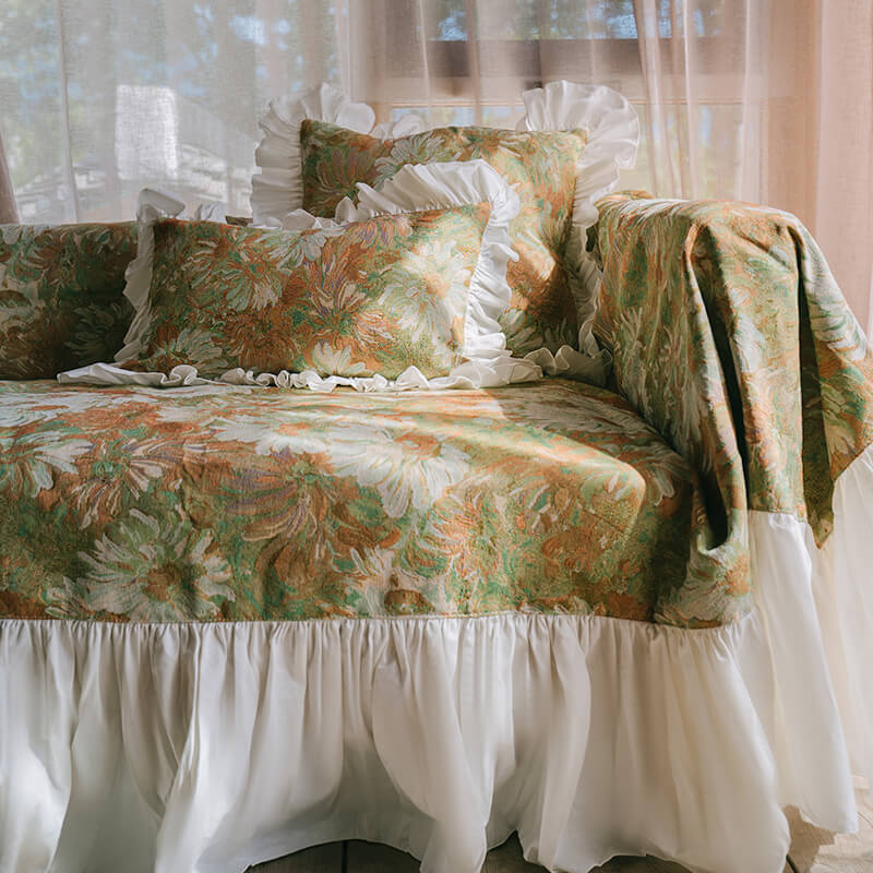 Copridivano protettivo per divano tinto in filo da giardino Monet