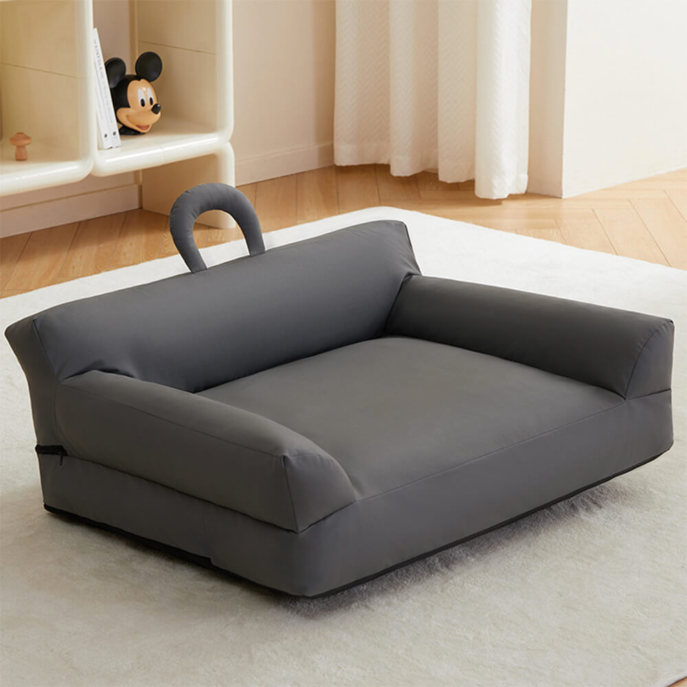 Divano letto per cani e gatti moderno, impermeabile e confortevole con schienale.