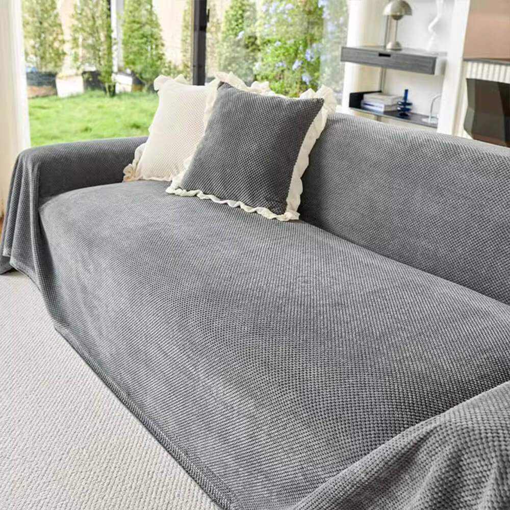 Soft Corduroy Warm Waffle Weave Couch Cover