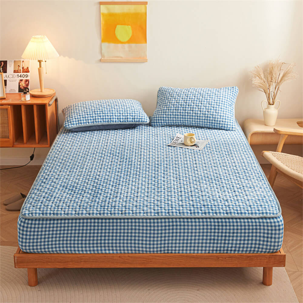 Breathable Milky Soft Fitted Sheet Mattress Cover