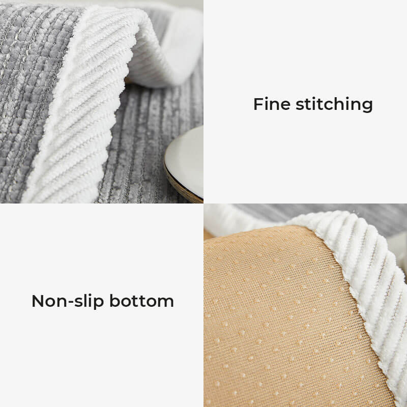 Coperture per divano in tessuto chenille semplice, antimicrobico e impermeabile, anti-graffio