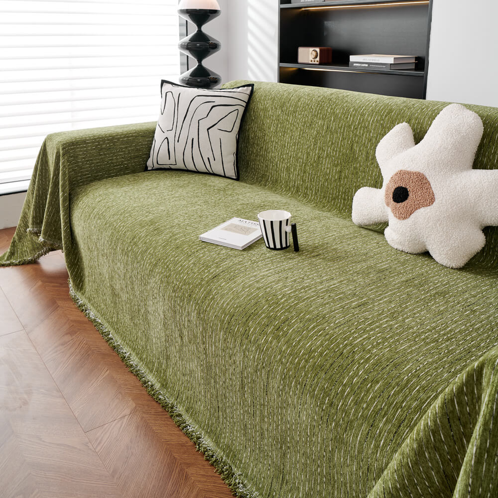 Copertura per divano Soft Line Chenille per tutte le stagioni, resistente e protettiva