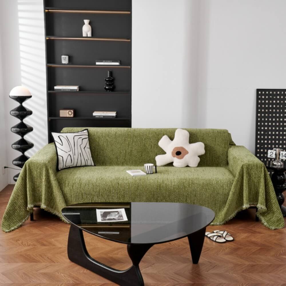 Copertura per divano Soft Line Chenille per tutte le stagioni, resistente e protettiva