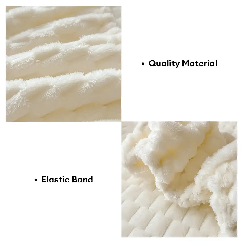 Set di Federe per Materasso Protettivo in Pile Morbido e Amico della Pelle