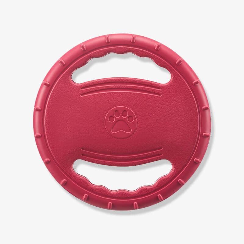 Gioco interattivo per cani a forma di disco volante in gomma per volante