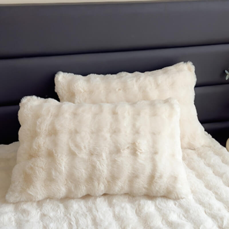 Protezione del materasso in morbido peluche di finto coniglio - Lenzuolo fitted