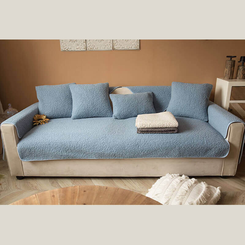 Copertura per divano ultrasoft in pile caldo antiscivolo