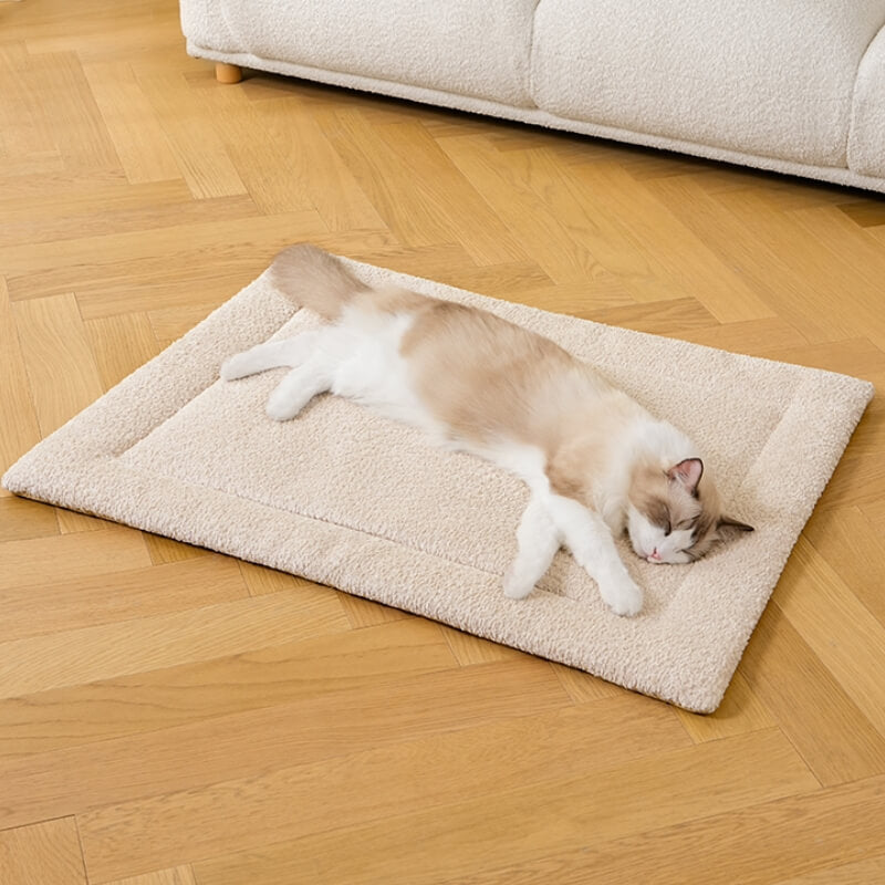 Tappetino per animali caldo, confortevole, antiscivolo e in pile.