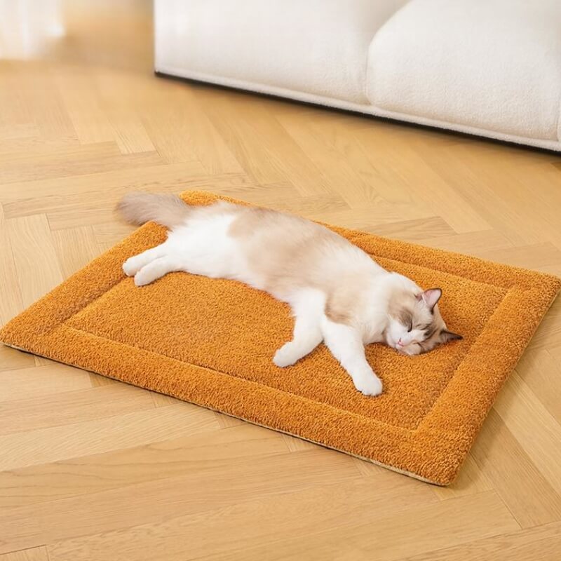 Tappetino per animali caldo, confortevole, antiscivolo e in pile.
