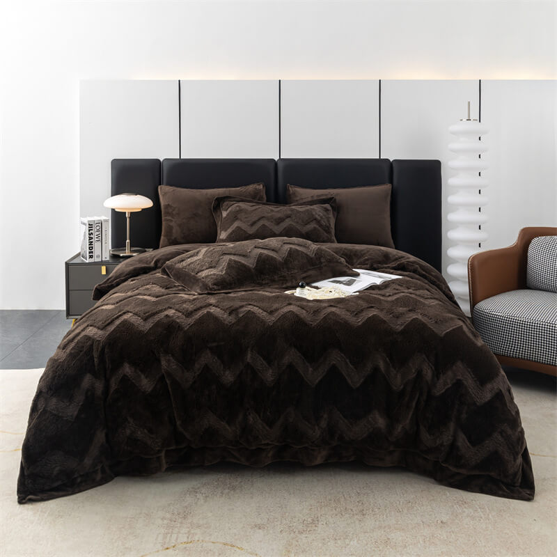 Warm Double-Sided Thickened Milk Velvet Skin-Friendly Bedding Set