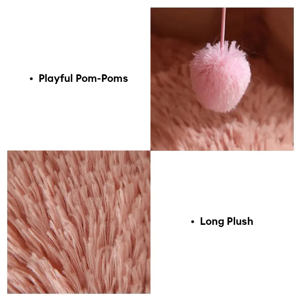 Letto per cani e rifugio per gatti in peluche caldo e confortevole